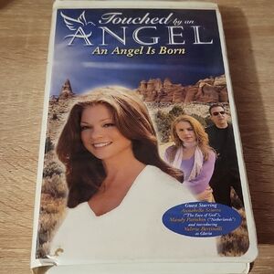 Touched by an Angel: An Angel is Born VHS - Blue and White Cover